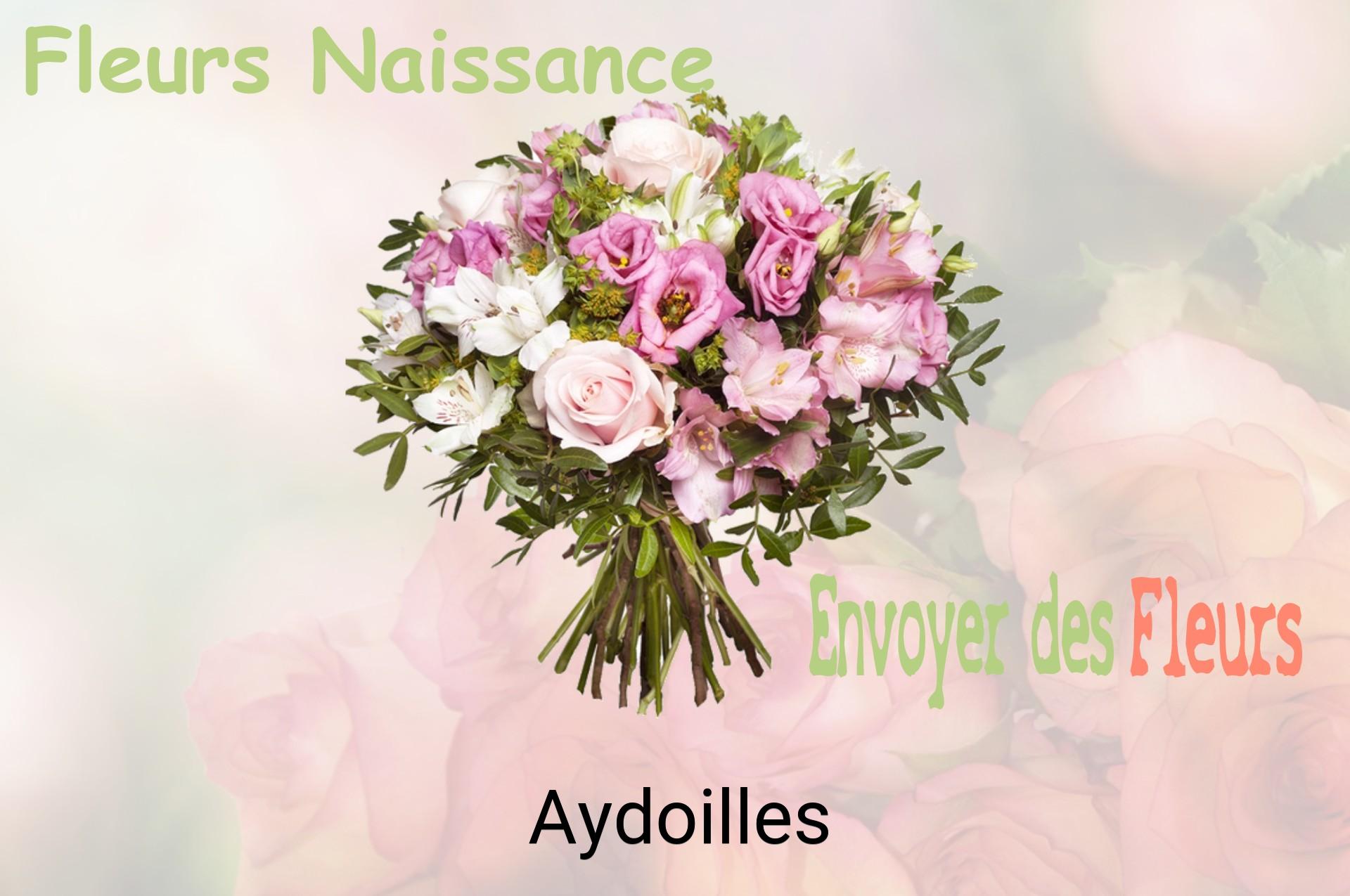 Bouquet de fleurs de naissance livré à Aydoilles