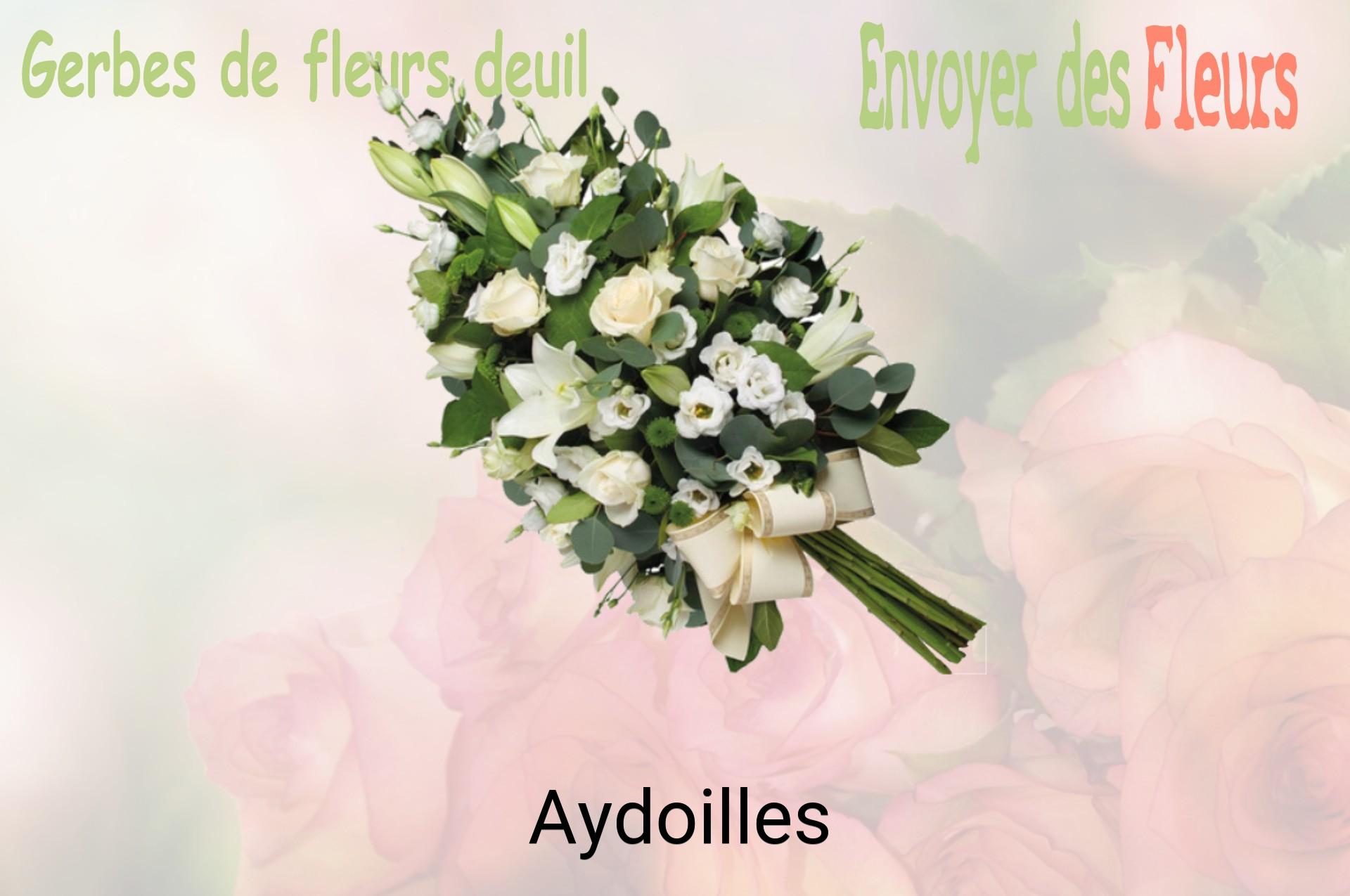 Gerbe de fleurs de deuil livrée à Aydoilles
